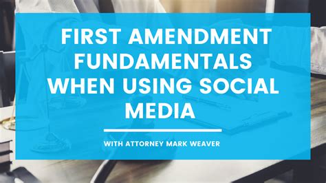 first amendment protection social media